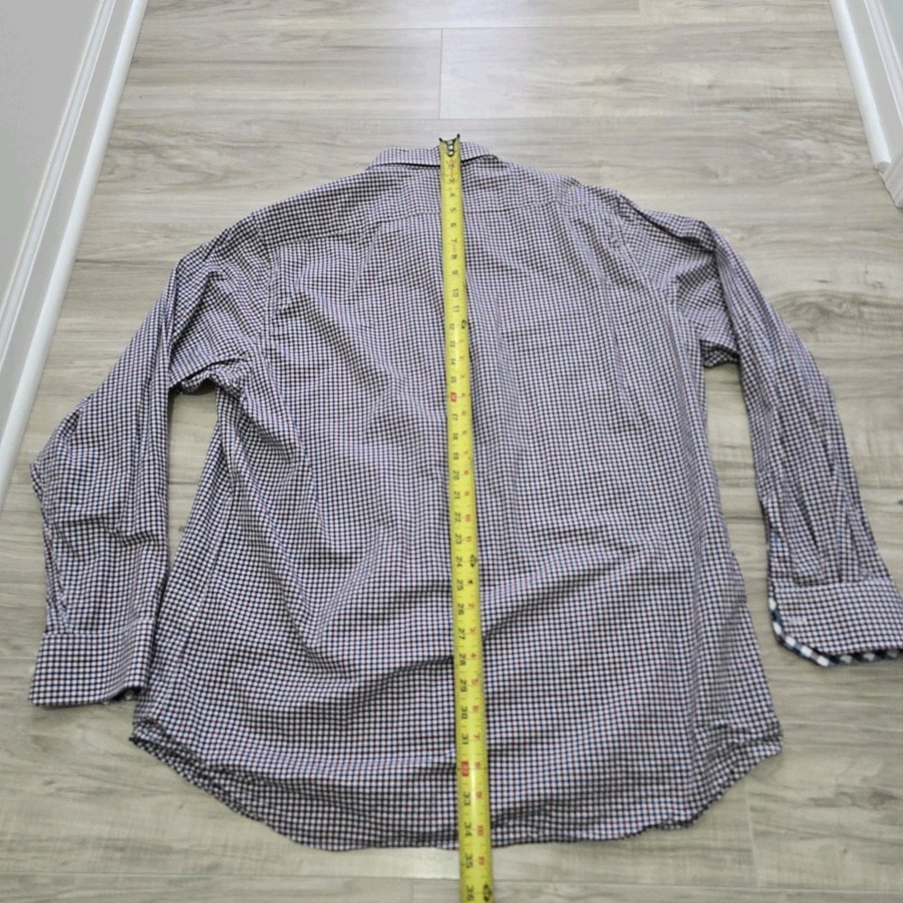 Tailorbyrd Shirt Mens Button Shirt Blue Red Check 2XL - Picture 11 of 11